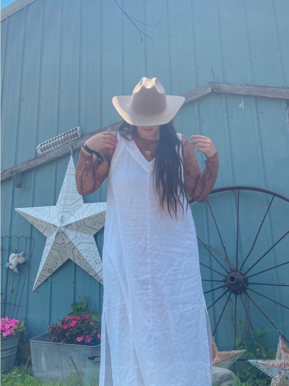 DNKY White Linen Dress 🤍